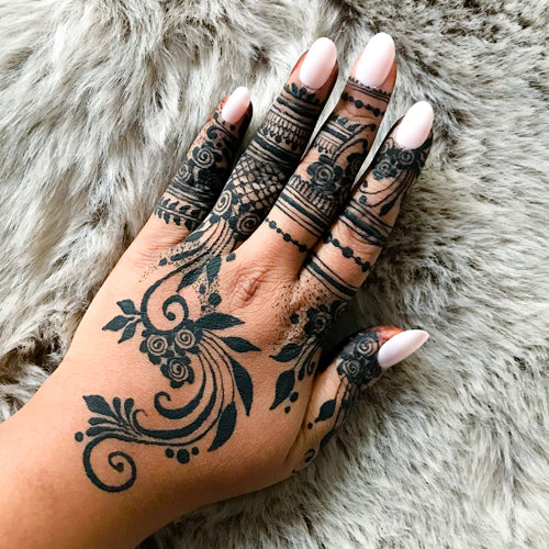 Waterproof Black Henna Con- DOES NOT STAIN SKIN