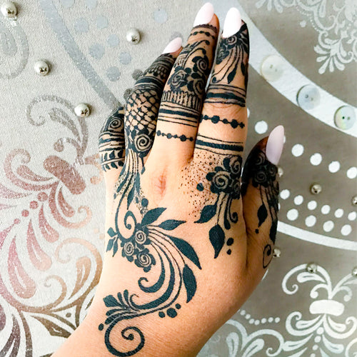 Waterproof Black Henna Con- DOES NOT STAIN SKIN