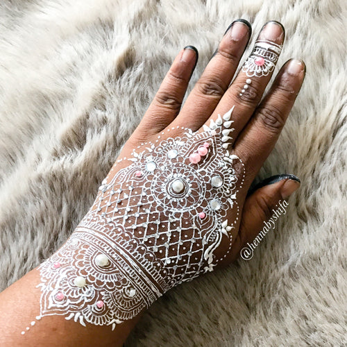 Waterproof White Henna Cone - DOES NOT STAIN SKIN